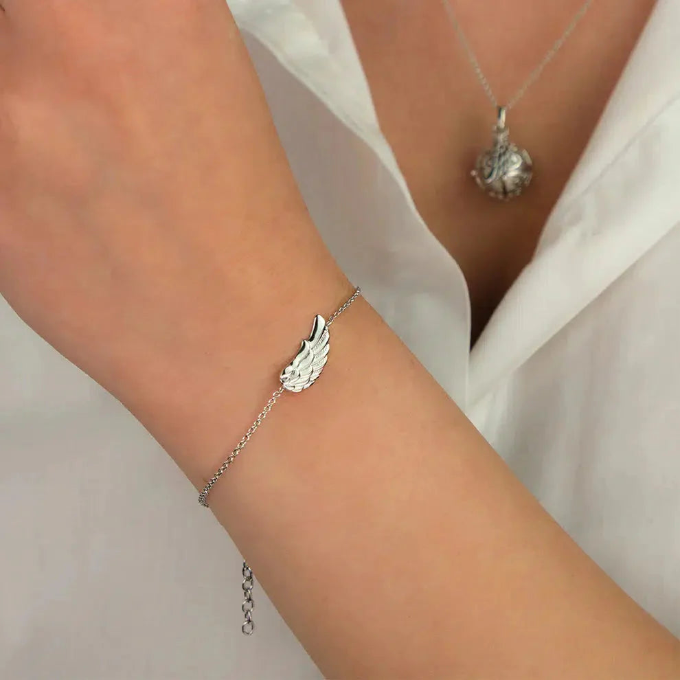 Engelsrufer Ladies Bracelet in Silver with Angel Wings