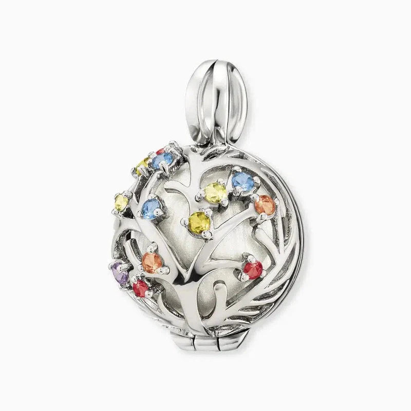 Engelsrufer Ladies Necklace Pendant with Interchangeable Sound Ball and Zirconia Stones - Multicolour