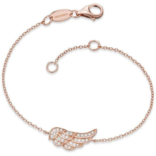 Engelsrufer Rose Gold Wing Bracelet