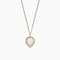 Engelsrufer Silver Pure Moondrop Gold Plated With Moonstone Chain With Pendant